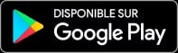 Bouton noir avec le logo Google Play et le texte "Disponible sur Google Play".